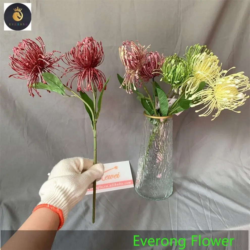 A-607 Multi Color Chrysanthemum Home Decoration Flower Plastic Orange Chrysanthemum