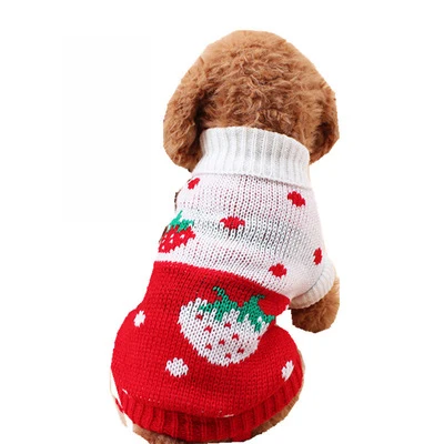Small Size Cat dog Christmas Costume Christmas holiday party Pet Festival Fleece wool yarn sweater