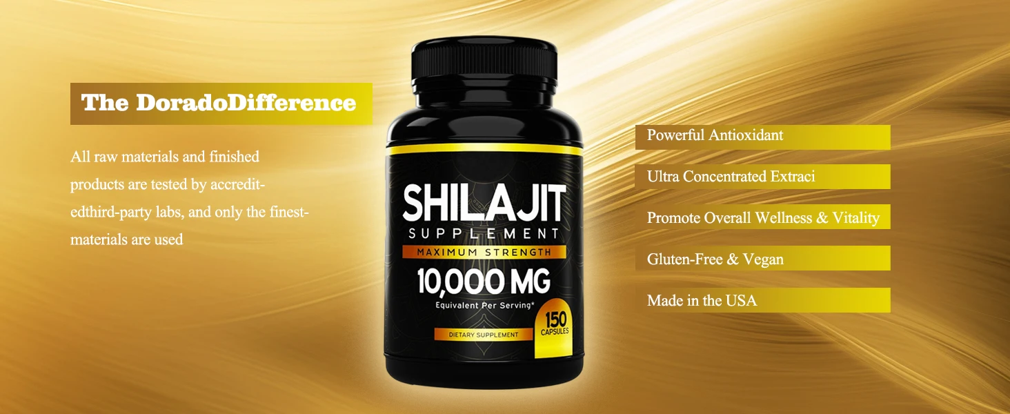 Shilajit Supplement 10,000mg 150 Capsules of Authentic Shilajit Extract per Serving High in Trace Minerals No Fillers Non-GMO