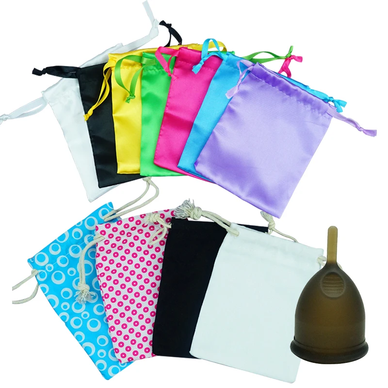 Wholesale Cloth Pouch Menstrual Cup Bag