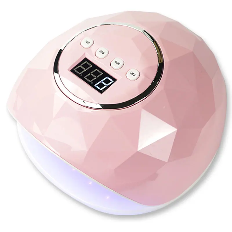 
New Intelligent Electrical 86W Dual Sun Light Source 10s Quick-Drying LED F6 Nail Polish UV Machine Dryer Lamp 