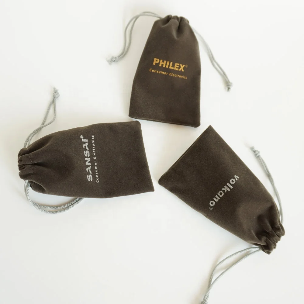 Custom logo Microfiber white rabbit candy necklace gift Packaging Bags suede tarot Drawstring tarot Jewelry velvet Pouch bag