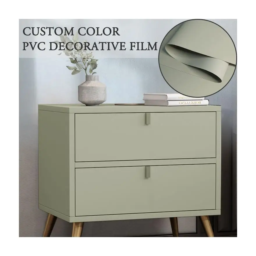 UV coating Excellent Quality profile wrapping pvc film Membrane door film foil for Wooden Wall Cladding MDF Board