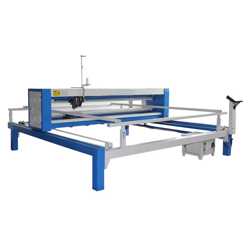 High speed 1200 rpm  servo motor single head mattress continuous industrial quilting machine for mattress and blankets