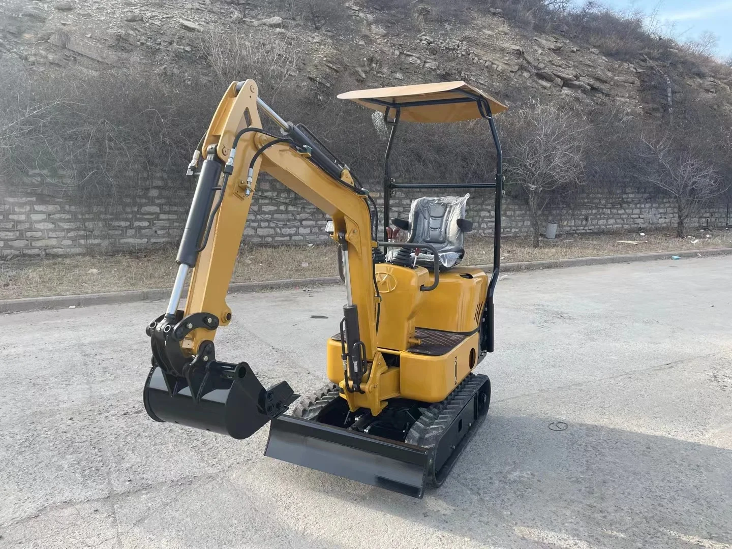 Хорошее качество, дешевый экскаватор с резиновой гусеницей, мини-экскаватор для сада 1t 1,5 t 2t 3t