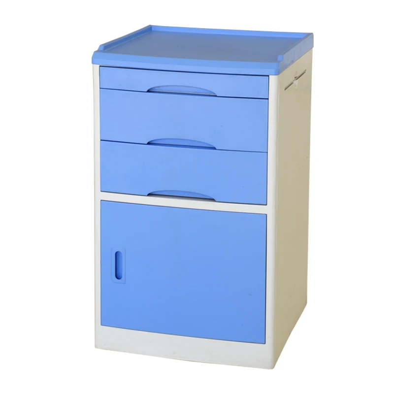 High Quality Hospital Bedside Cabinet Medical ABS Bedside Cabinet Bedside Stand For Hospital Bed