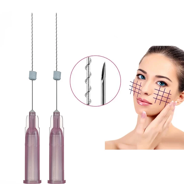 Medical Absorbable Blunt W 18g 120mm Cog 6d Pcl For Face Lifting