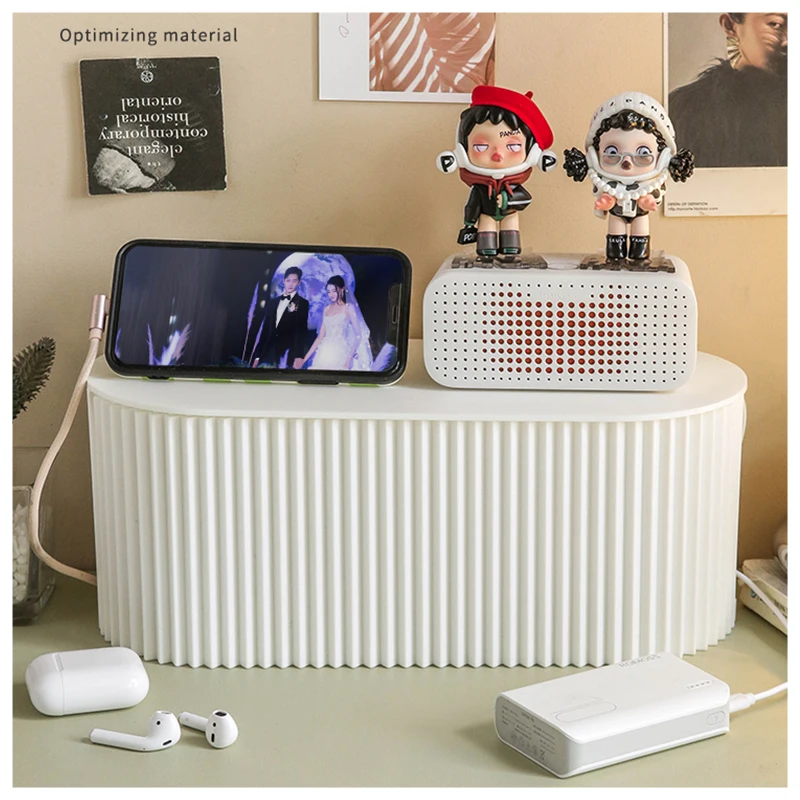 New Arrival Plastic Home Safety Wire Organizer Cable Storage Boxes Bins Injection Mul-tifunction Cable Storage Management Holder