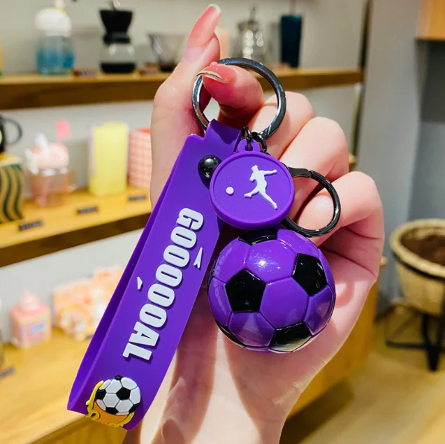 New arrived the unique design Fashion Hot Sale football keychain factory price Hot football keychain toys