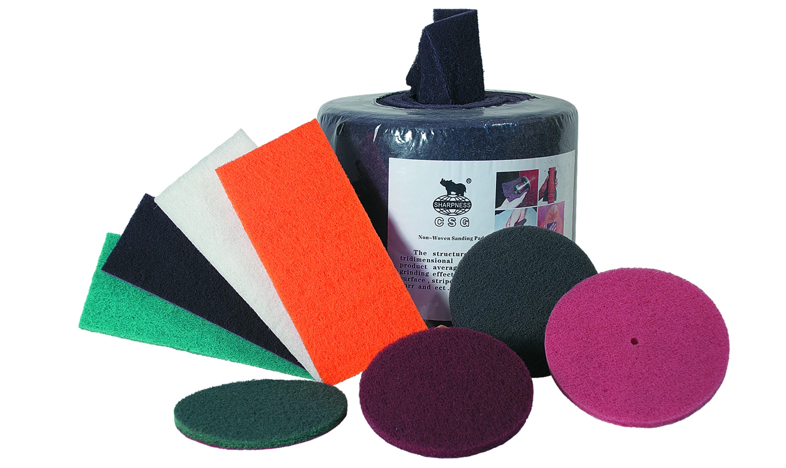 Sharpness Industrial Non-Woven Pad  Abrasive fleece pad  scouring pad for floor cleaning civil cleaning