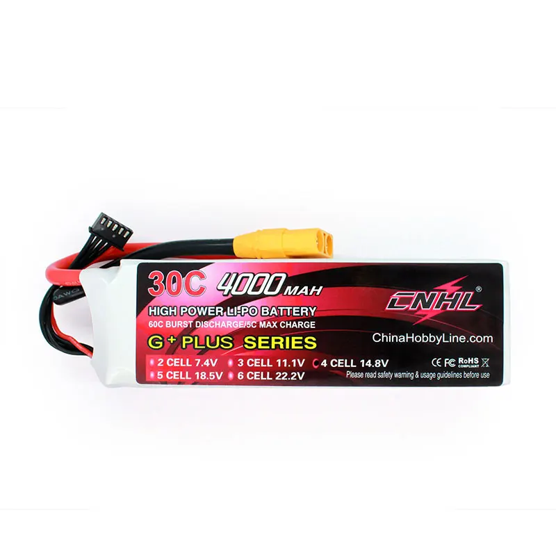 4s 14.8V lipo battery 4000mah 30c  with xt90 plug