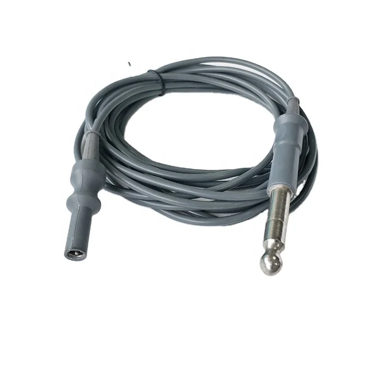 High Quality Laparoscopy Surgery Cord Silicone Reusable 8mm/2.7mm Unipolar High Frequency Coagulation Forceps Cable for Conmed