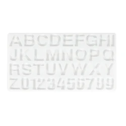 Handmade  Silicon Alphabet Mold OEM Customized Tools Logo Packing Food Color Printing