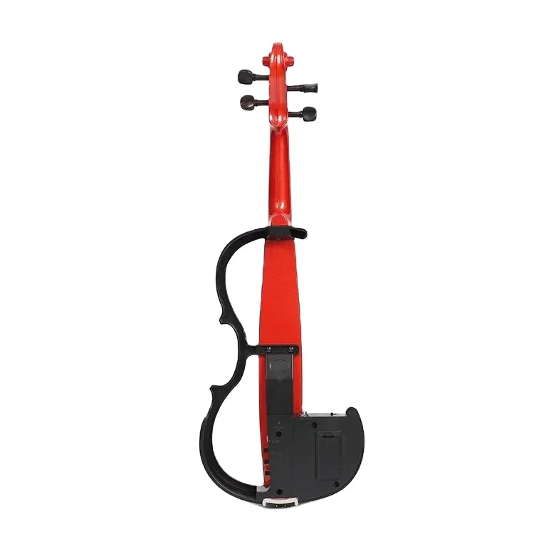 Amazon Hot Selling Ebony Bow Viola Light Case Red Colored Violins Electronic Violin