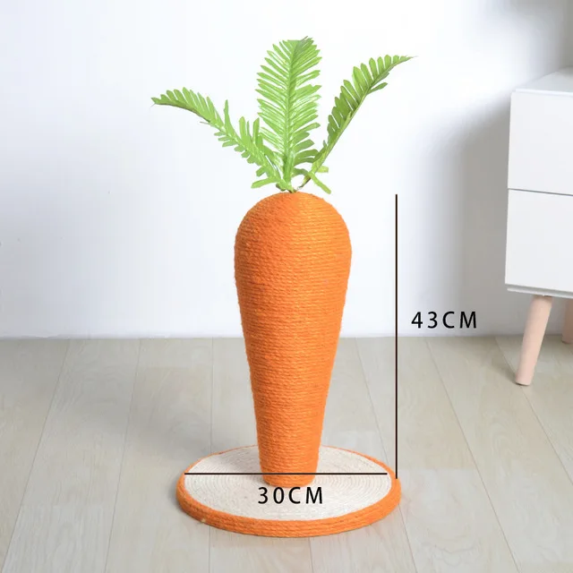  Новая Когтеточка для кошек Sisal в форме моркови товары домашних животных игрушка