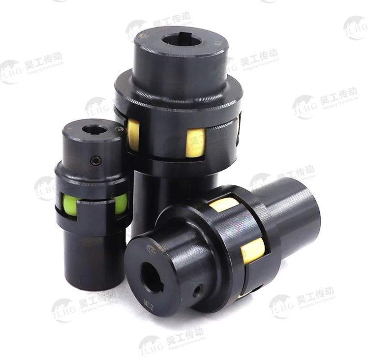 ML plum blossom inter pump shaft couplings ktr rotex coupling LM spider jaw coupling customizable Hole keyway and spline coupler
