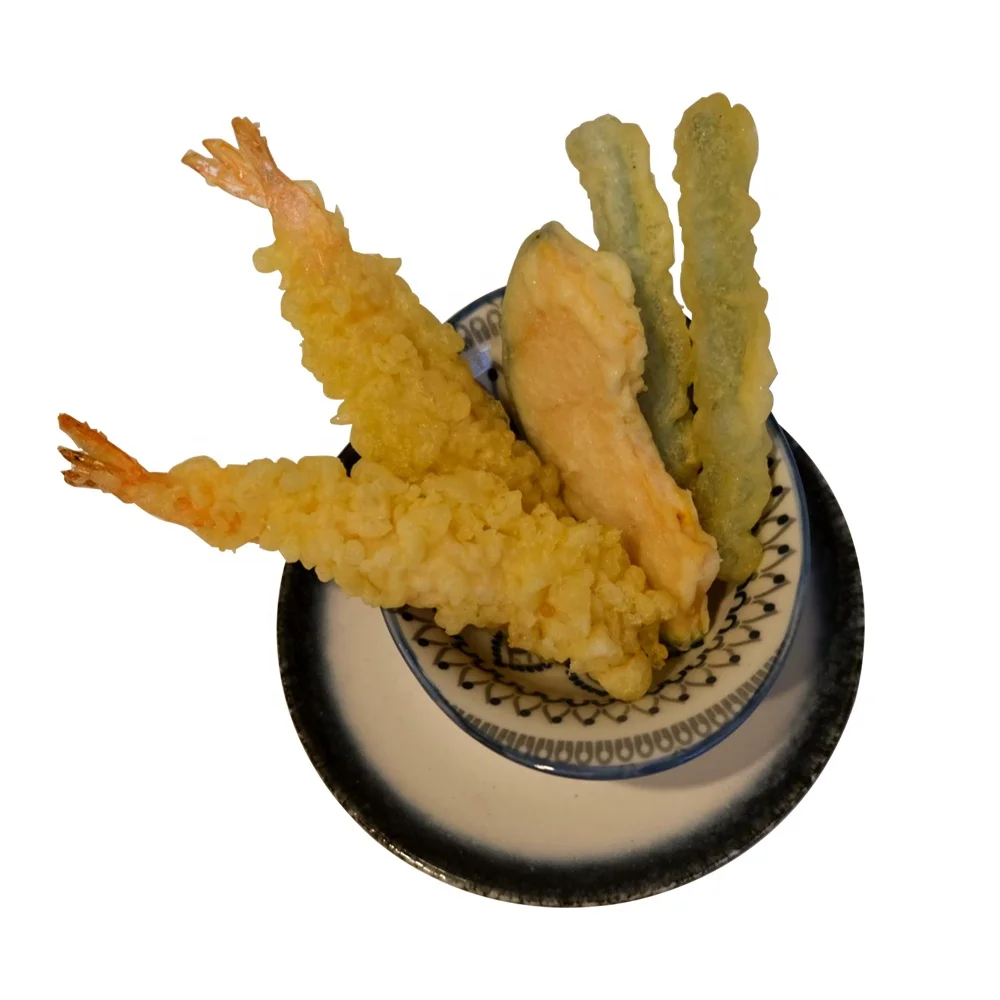 Freeze fried fast food vacuum packed green bean tempura