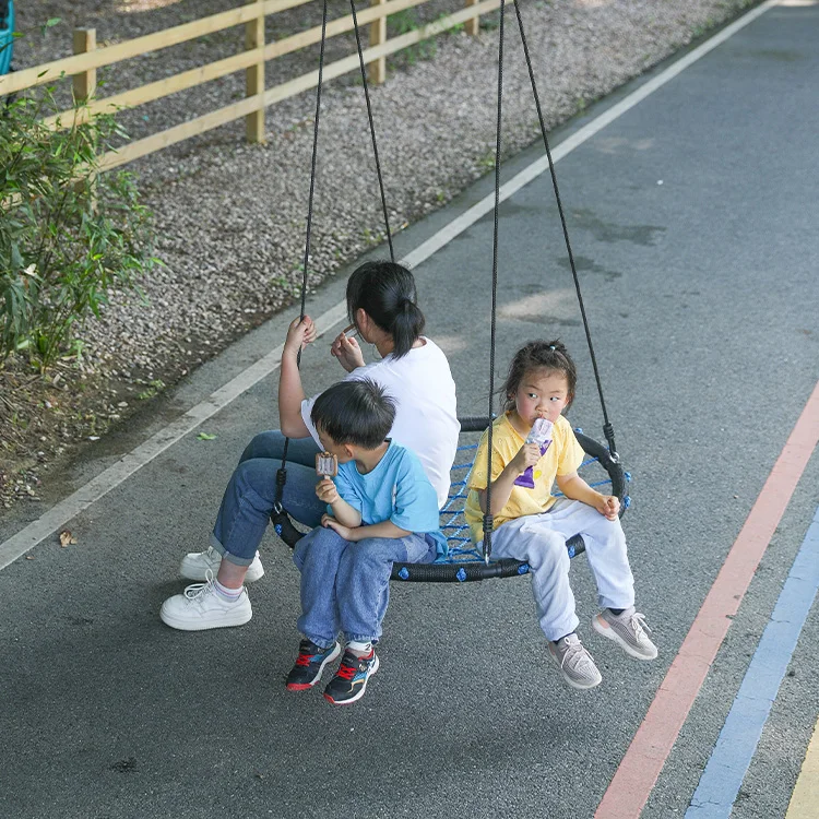 Zoshine Large Backyard Nest Swing Round Bird Nest Swing with High Destiny Hanging Kit