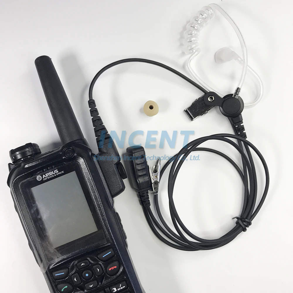 Compatible HDS-2 Clear Air Tube Mic Headset ,Walkie Talkie Earpiece Headphones Wire For EADS AIRBUS THR9 THR9i TETR Radios