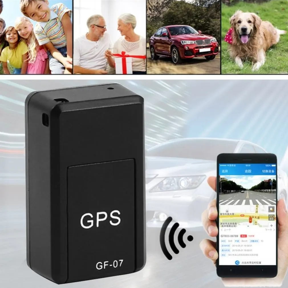 GF07 Mini GPS Tracker New Small Size GPS Long Battery GPS Tracking Device Personal Kids Smart Pet Tracker