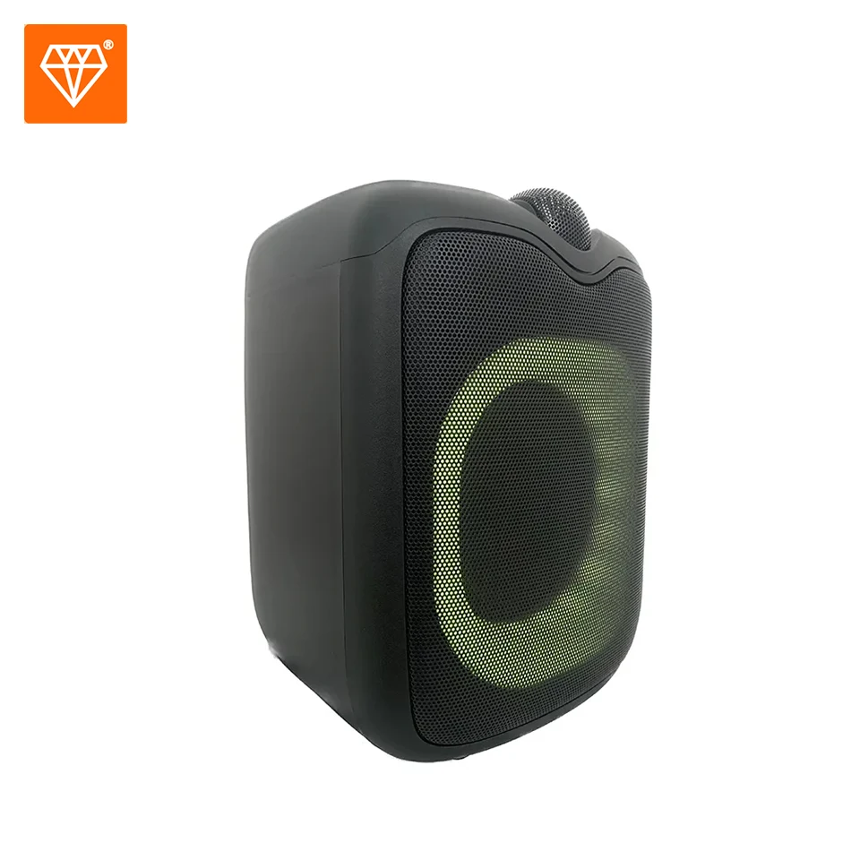 Diamond 6.5 inch Portable Speakers 80W Peak Wireless Outdoor Speaker  Deep Bass Loud Party Speakers