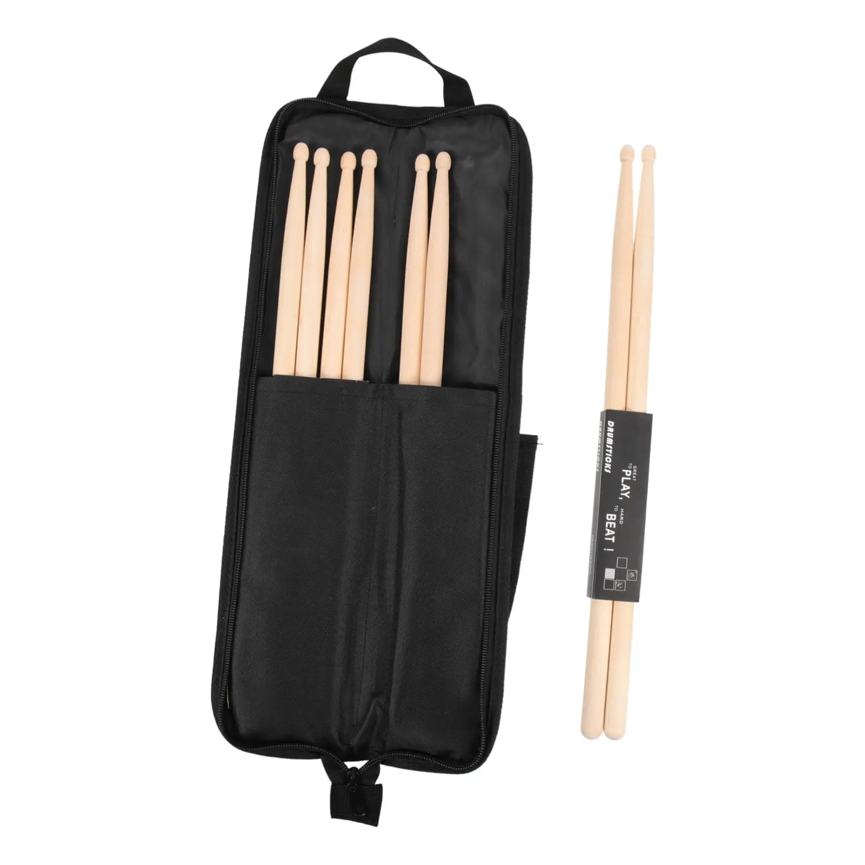 Wholesale Custom Economic Liner Drumstick Holder Wooden Drum Stick Bag Customized