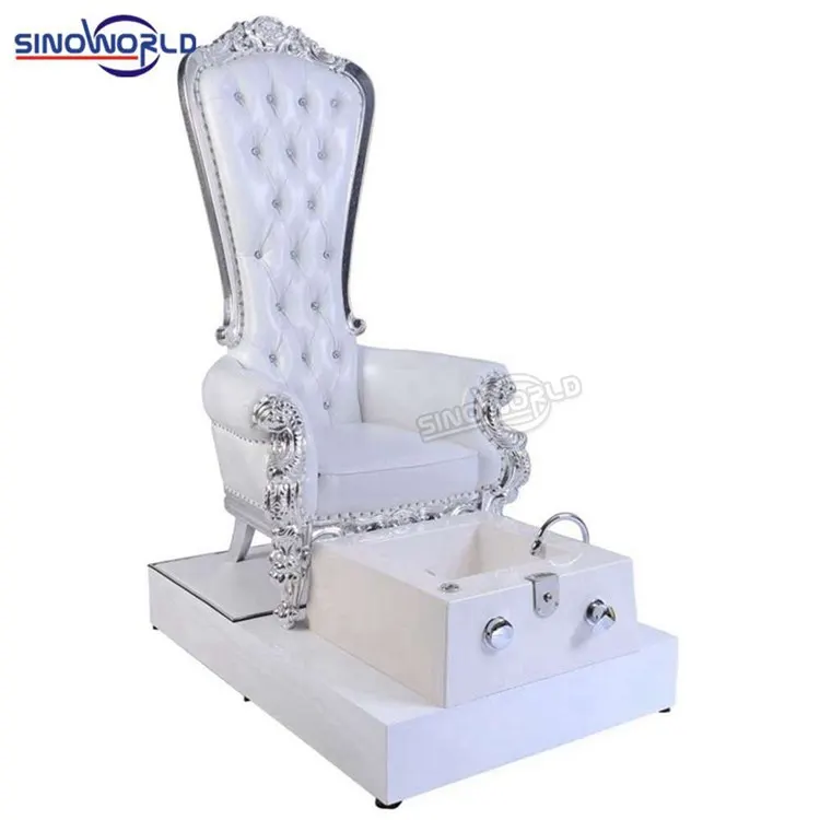 
wholesale cheap luxury spa salon deluxe electric no plumbing pipeless pedicure chair glass bowl 