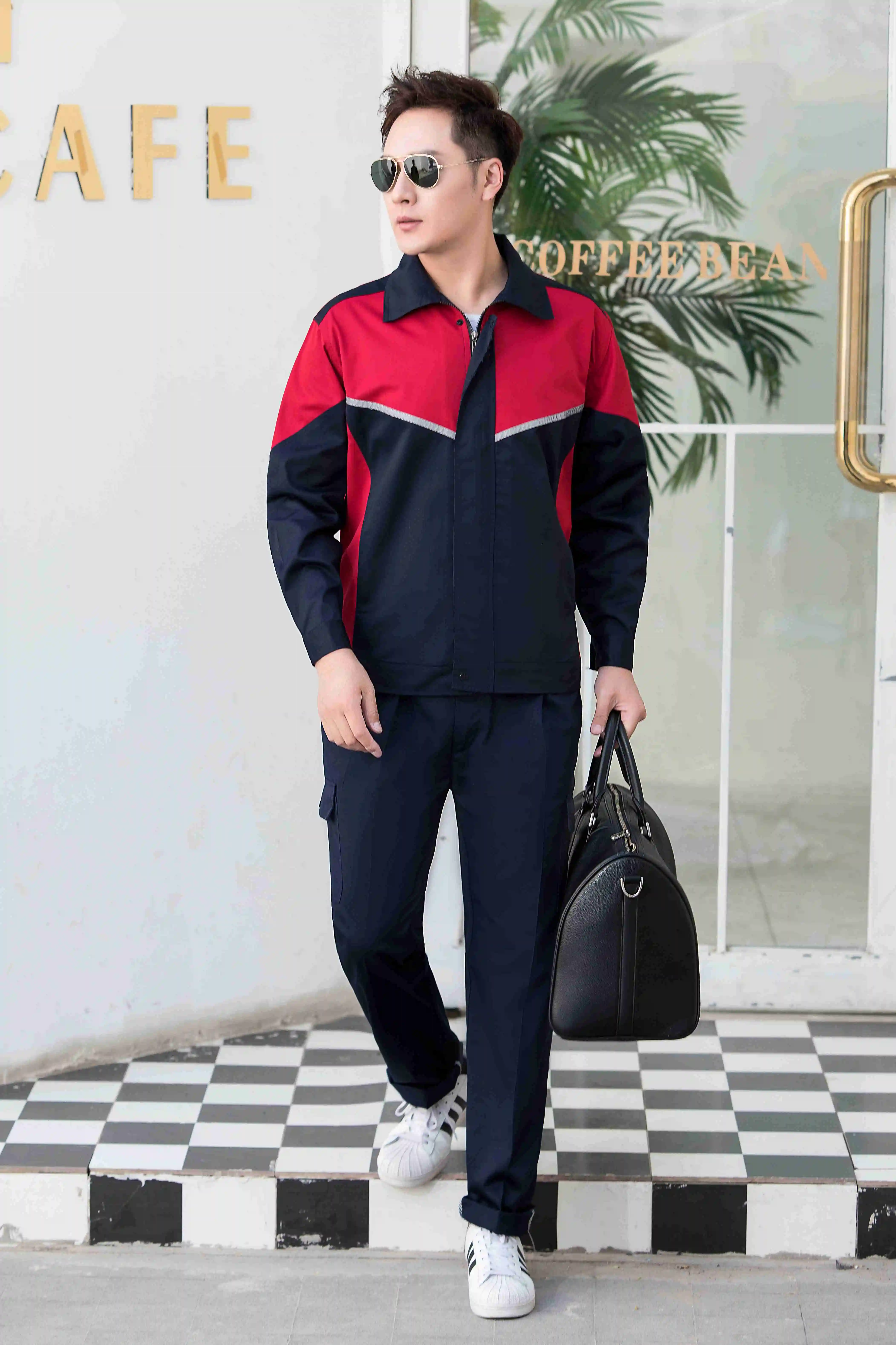 Custom Logo Design Professional Safety Building Construction Uniforms Overall Workwear For Car Wash All Sizes