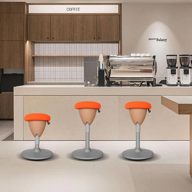 Revolving bounce chair adjustable swivel lift chair work study standing desk rolling high balance stool office bar stool wobble