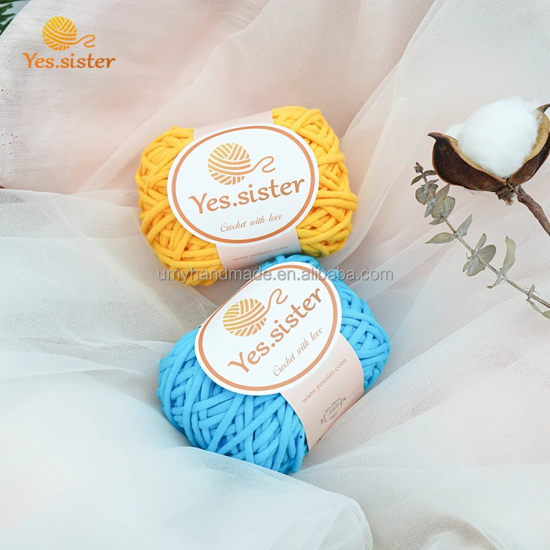 Роскошная хлопчатобумажная трубчатая пряжа, нейлоновая пряжа для вязания крючком, веревка для макраме, камвольная нить для ручной вязки крючком