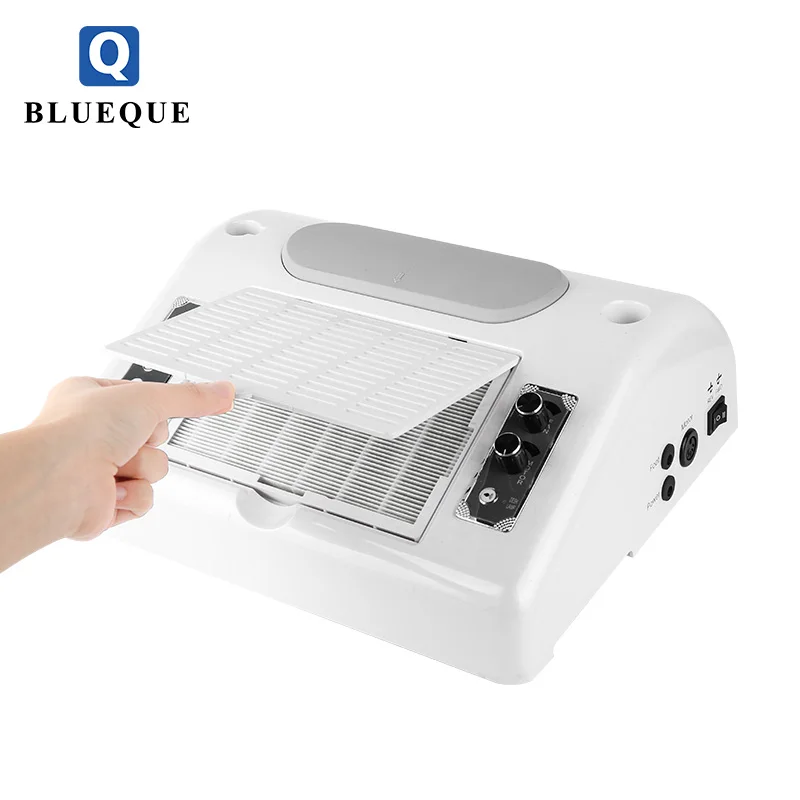 2019 80W New Design 5 in 1 Multi Function Nail Dust Collector Vacuum with LED Table lamp