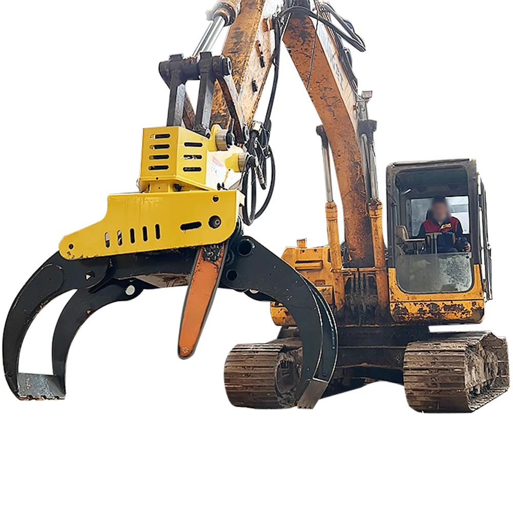 hydraulic grabber wood cutter tools for excavator
