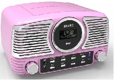 Retro CD/MP3 Player with USB slot, DAB/FM radio & built-in speaker