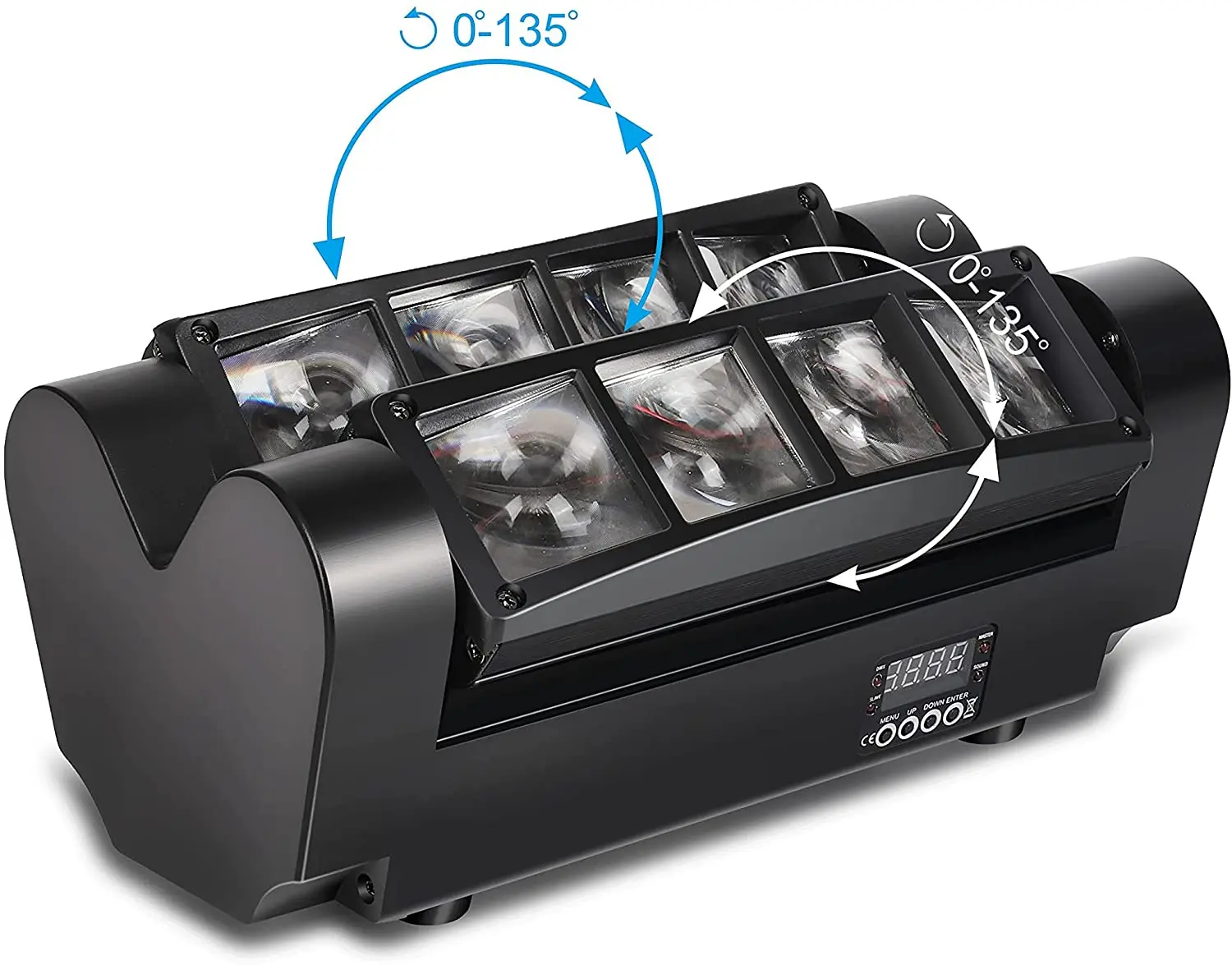 LED Spider Light Stage Lighting KTV Bar Chandelier Stage Eight Eyes Moving Head Beam Effect Light