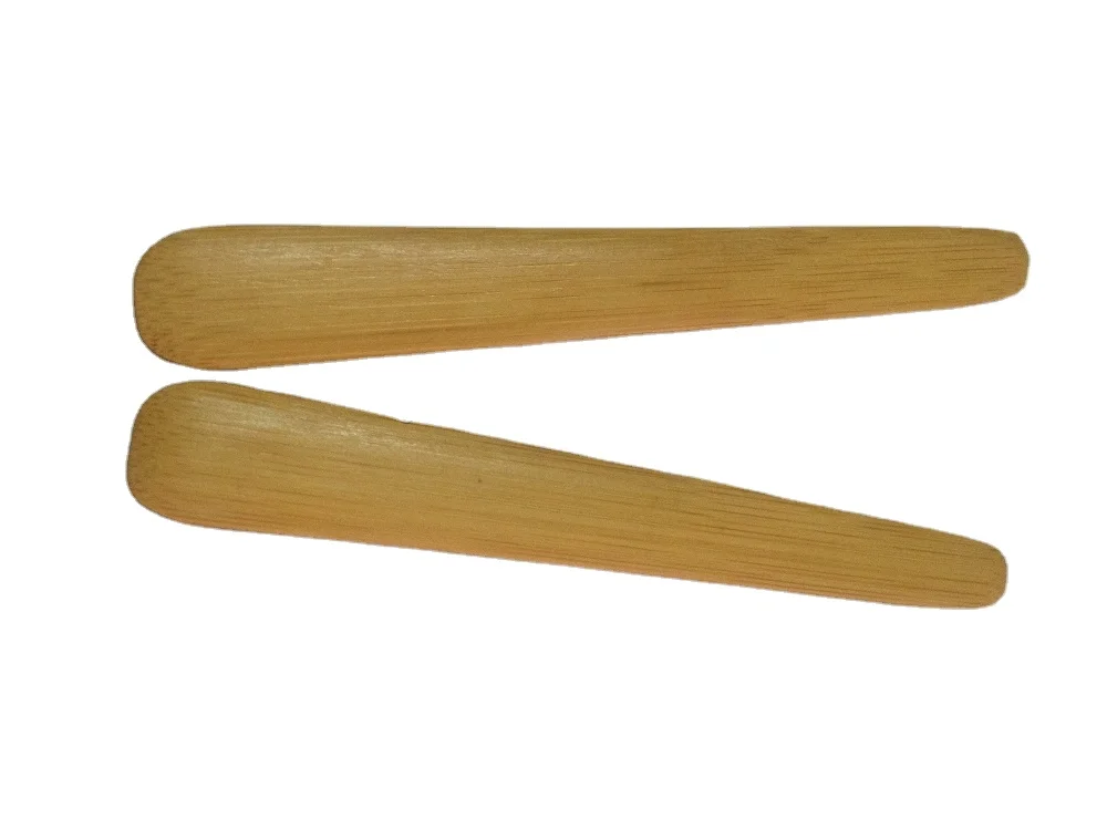 Eco-friendly bamboo ladle for spreading jam mini butter spatula bamboo kitchen tools for sale