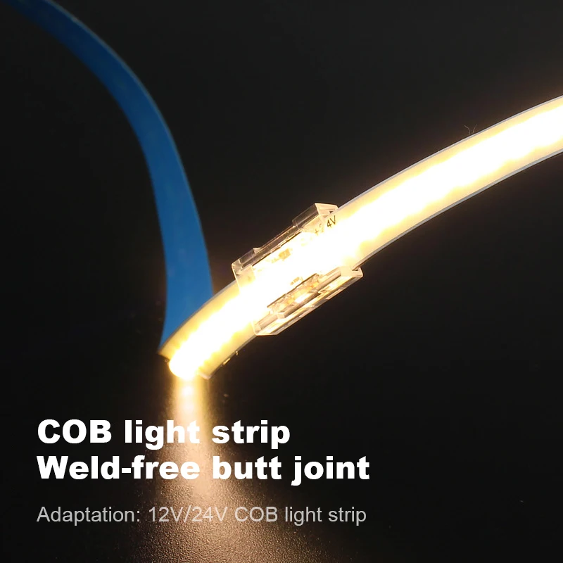 DC12v/24v strip light accessories solderless led strip light white/transparent connector smart single color/two color controller