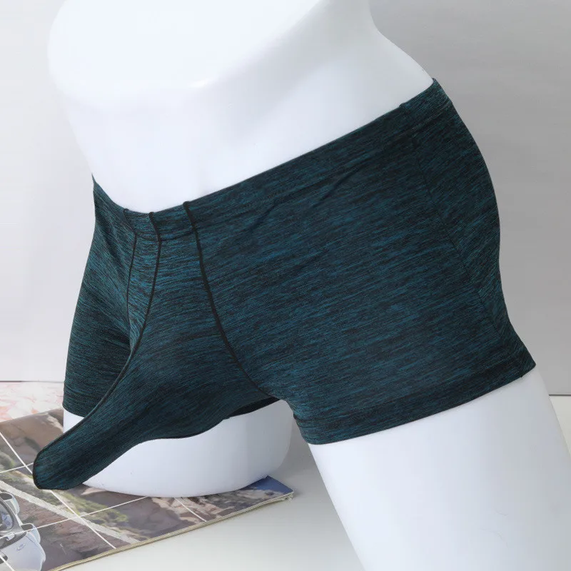 wholesale elephant nose sex ice silk breathable underwear for men