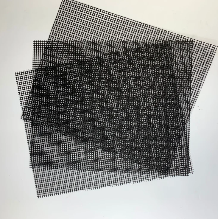 Black or beige color 40 * 30 cm or 40 * 33 cm Non-stick BBQ grill mesh reusable PTFE grill mesh mat Easy to clean