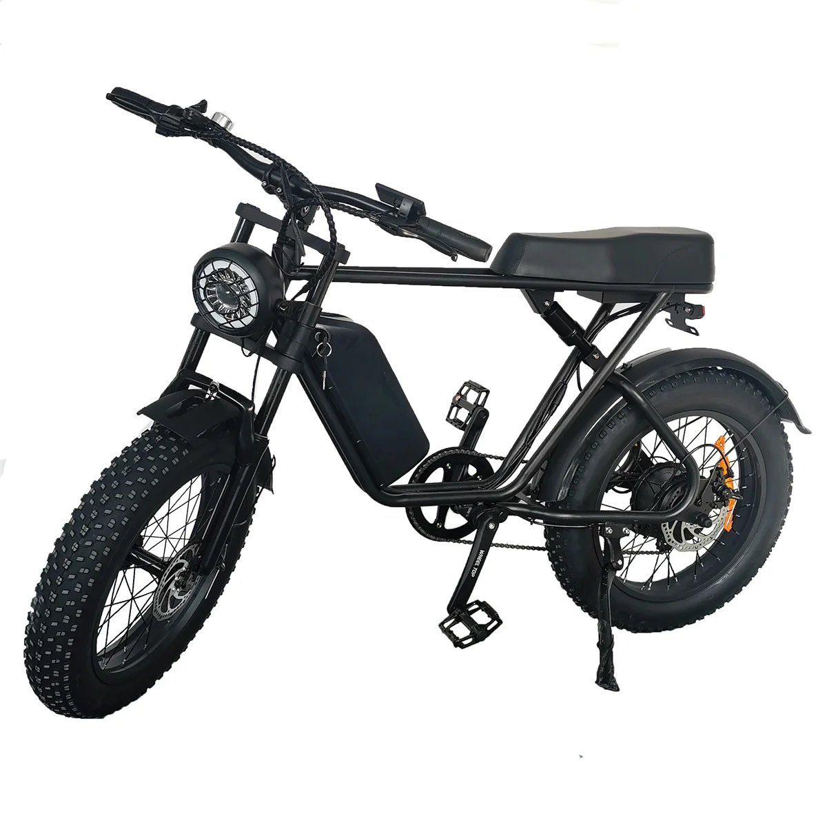 2022 New Ce 1000w 48v 15Ah Rear Hub Motor 20 Inch Vintage E Bike Electric Fat Tire Bike With Rear Seat