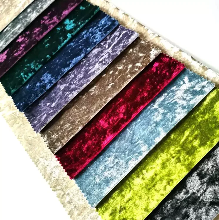 scholl velvet 100% polyester crush velvet upholstery satin fabric