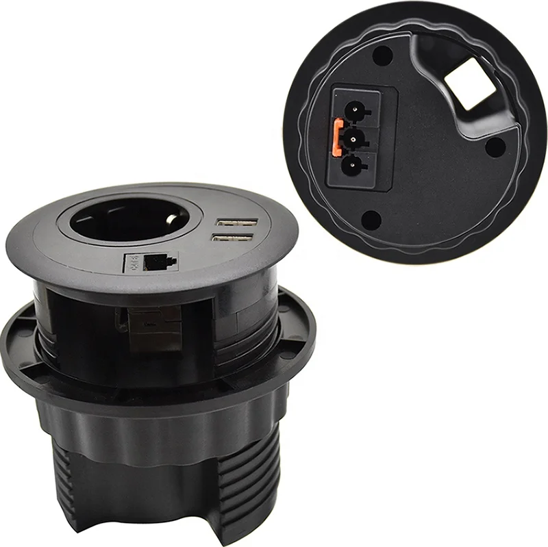 Немецкое 1 розетка USB 5 В/2,4 А и RJ45 Gst18 выходное настольное зарядное устройство с втулкой