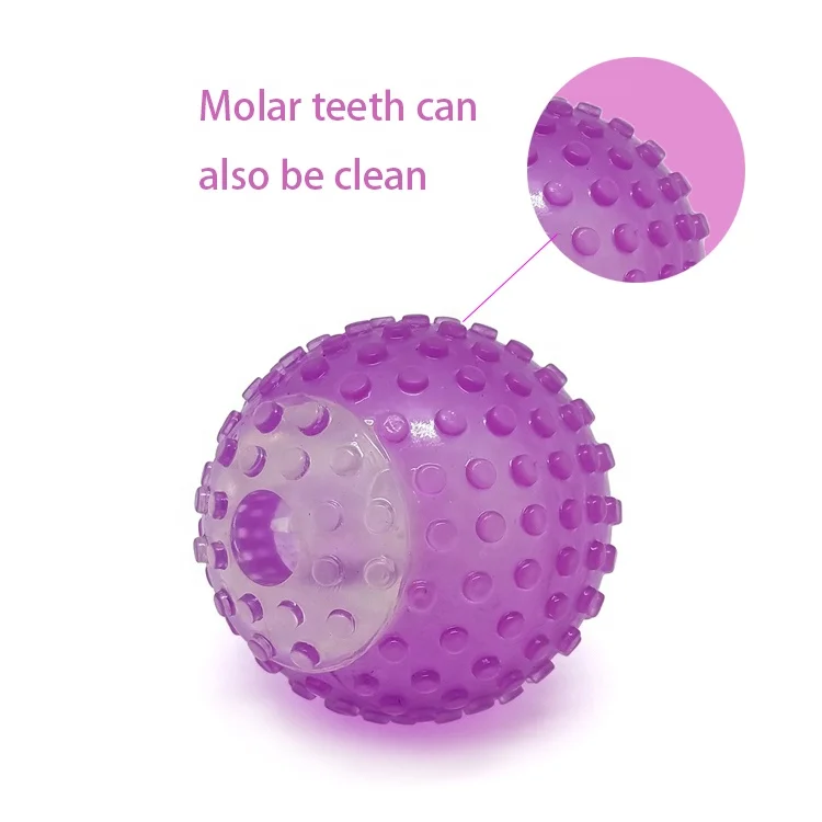 attractive dog chew ball,glow at night ,treats and squeaky toy for dog grind teeth