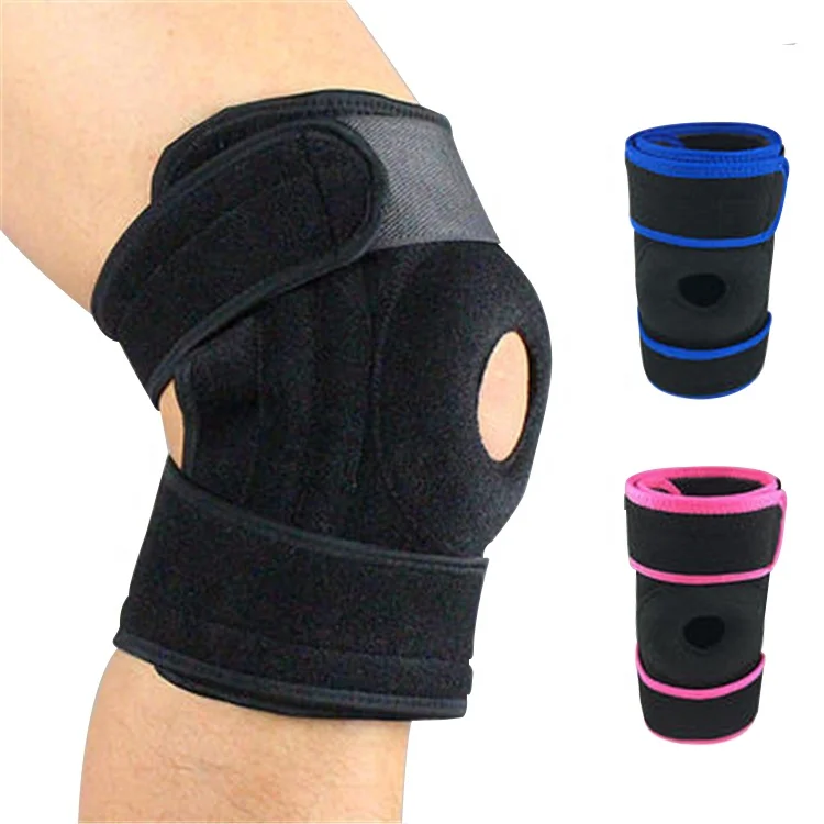 Adjustable Sports Safety Protection neoprene Sport Knee Guards stabilizing Elastic Hinged  Brace Breathable knee Support