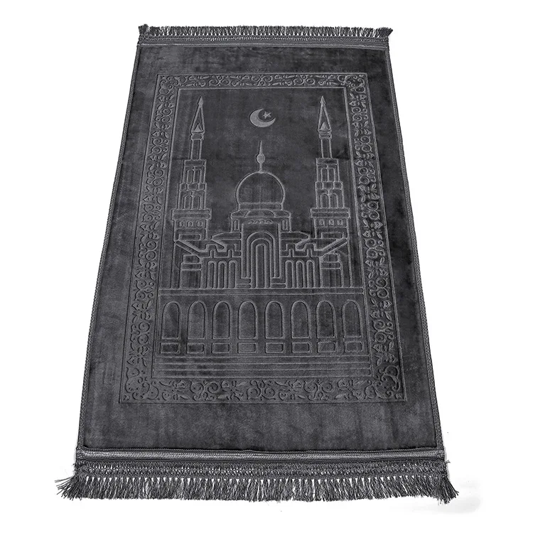 Customized Turkish Pakistan Islam Worship Carpet Muslim Mosque Masjid Embroidered Prayer Mat