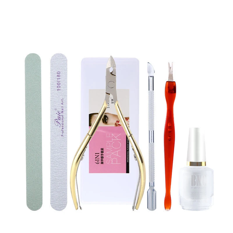 Complete Manicure  Kit for Beginners Superior Quality Nail Care Supplies Stainless Steel Nail Cuticle Clippers Nail File/Buffer
