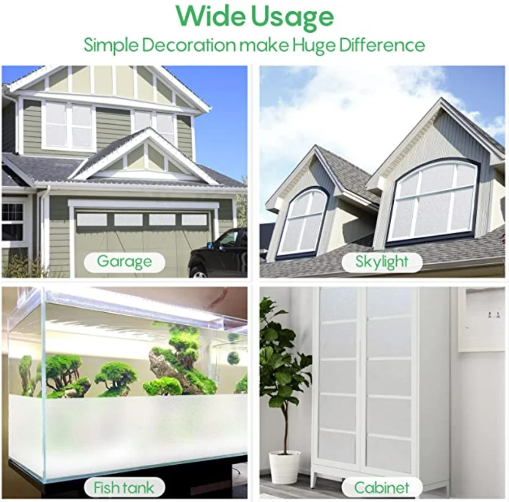 Factory Price PVC Decorative Glass Film Frosted Transparent Adhesive Privacy Window Film Sticker