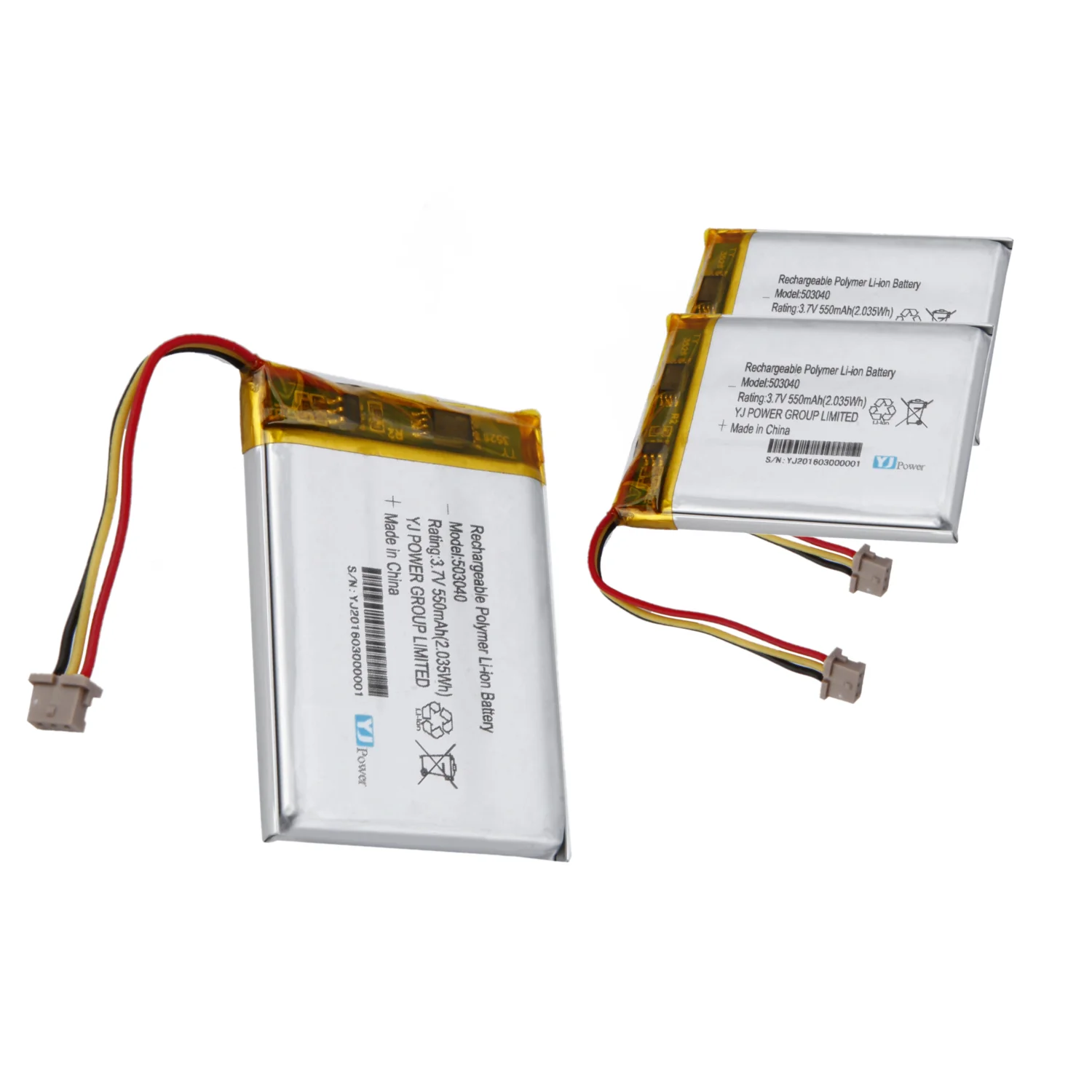 lipo battery 503040 500mAh 3.7V Lithium ion battery for payment machine