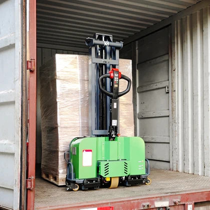 hot sale pallet truck 1.5 ton self lift full electric stacker 1.5m portable self loading stacker