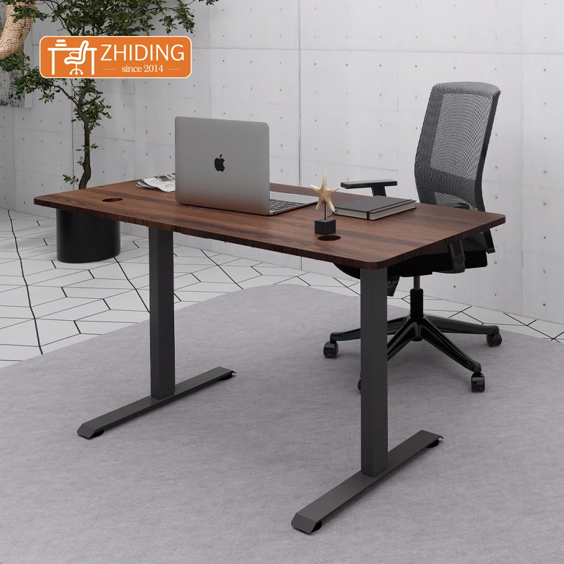 Single motor Standing desk office furniture sit and stand desk electric standing adjustable height desk frame
