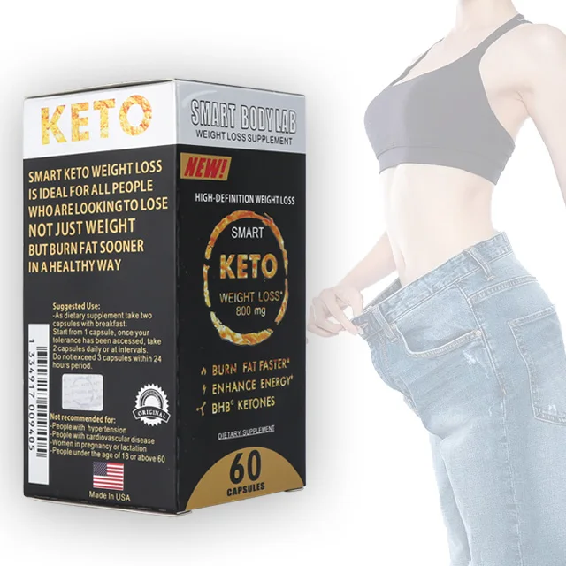 Горячая распродажа травяная добавка веганские таблетки для похудения Keto BHB капсулы сжигания жира